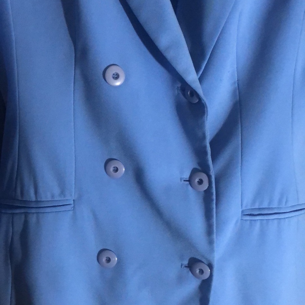 Tower Hill sky blue long suit jacket. Size 12. Comes with jacket only, no pants.